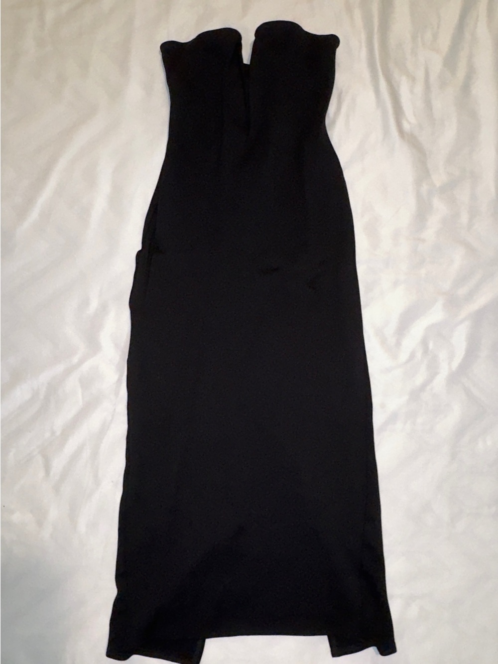Zara Black Strapless Midi Dress